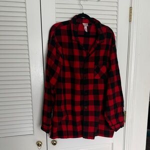 Wondershop Red and Black Plaid Men's Shirt